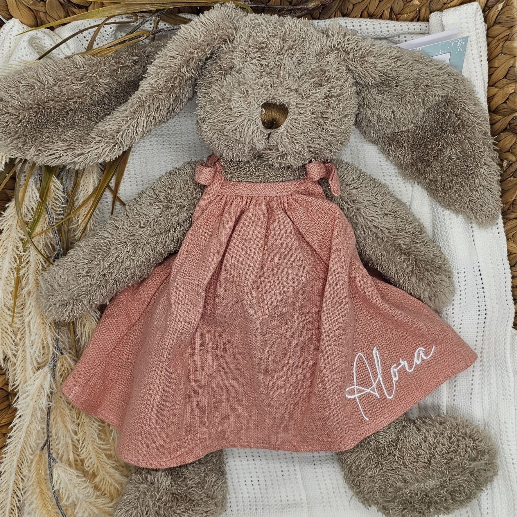 Personalised Easter Bunny Toy Embroidered Name