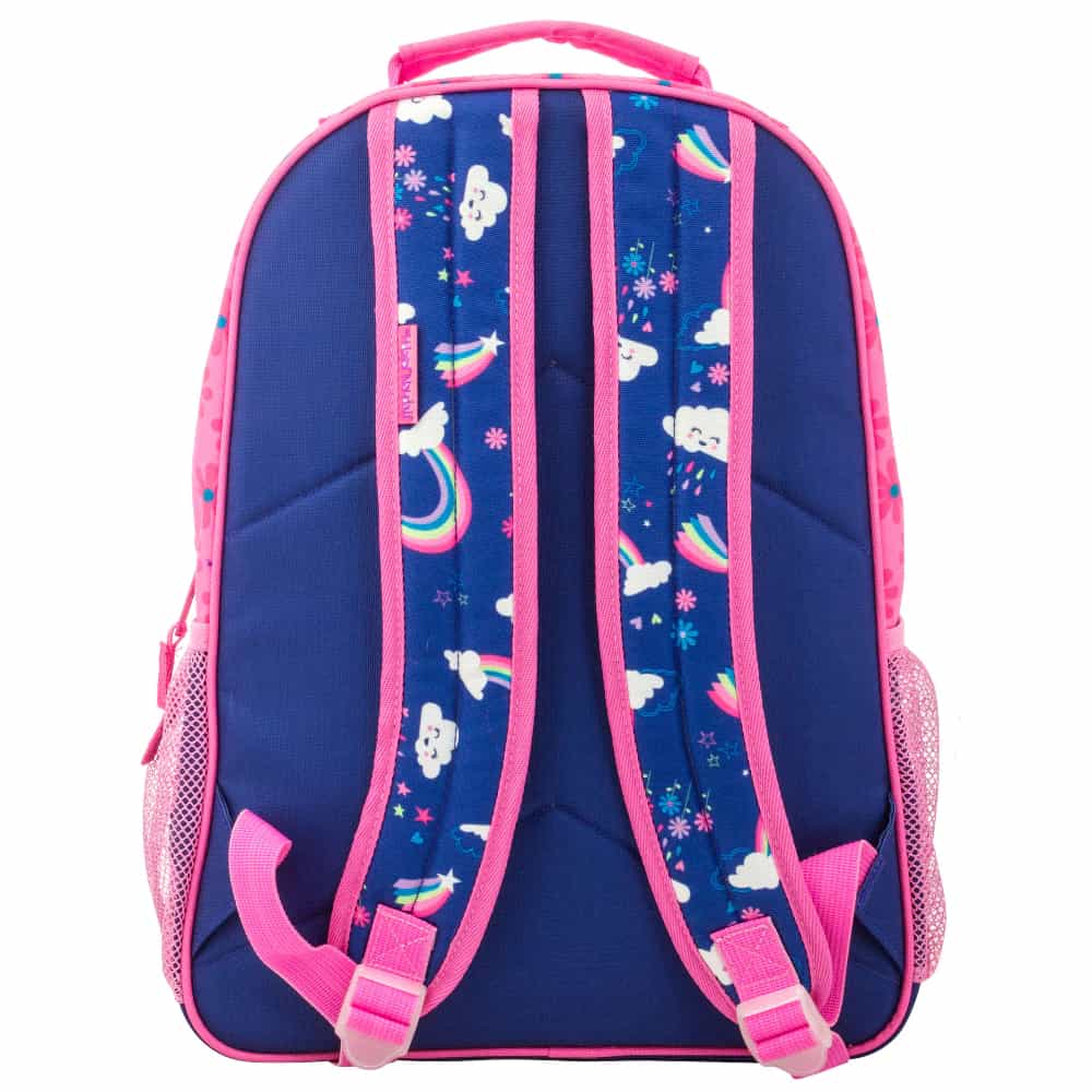 Rainbow print Stephen Joseph Kids or children backpack personalised with embroidery name