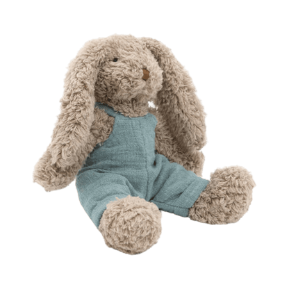 Nana Huchy Baby Honey Bunny with blue overalls