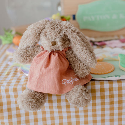 Baby Honey Bunny Girl personalised with name embroidery for easter gift baby