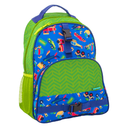 transport kids backpack personalised with embroidery