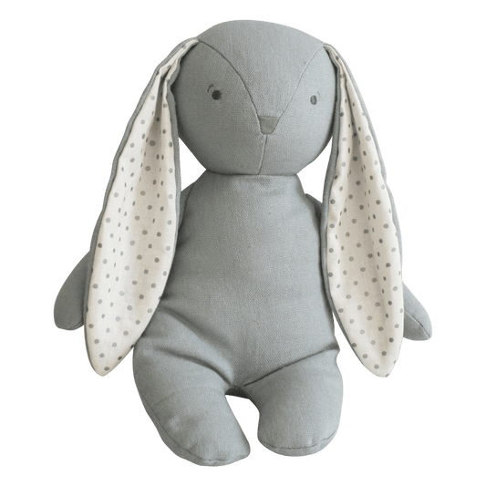 Grey Linen Personalised Alimrose Floppy Bunny