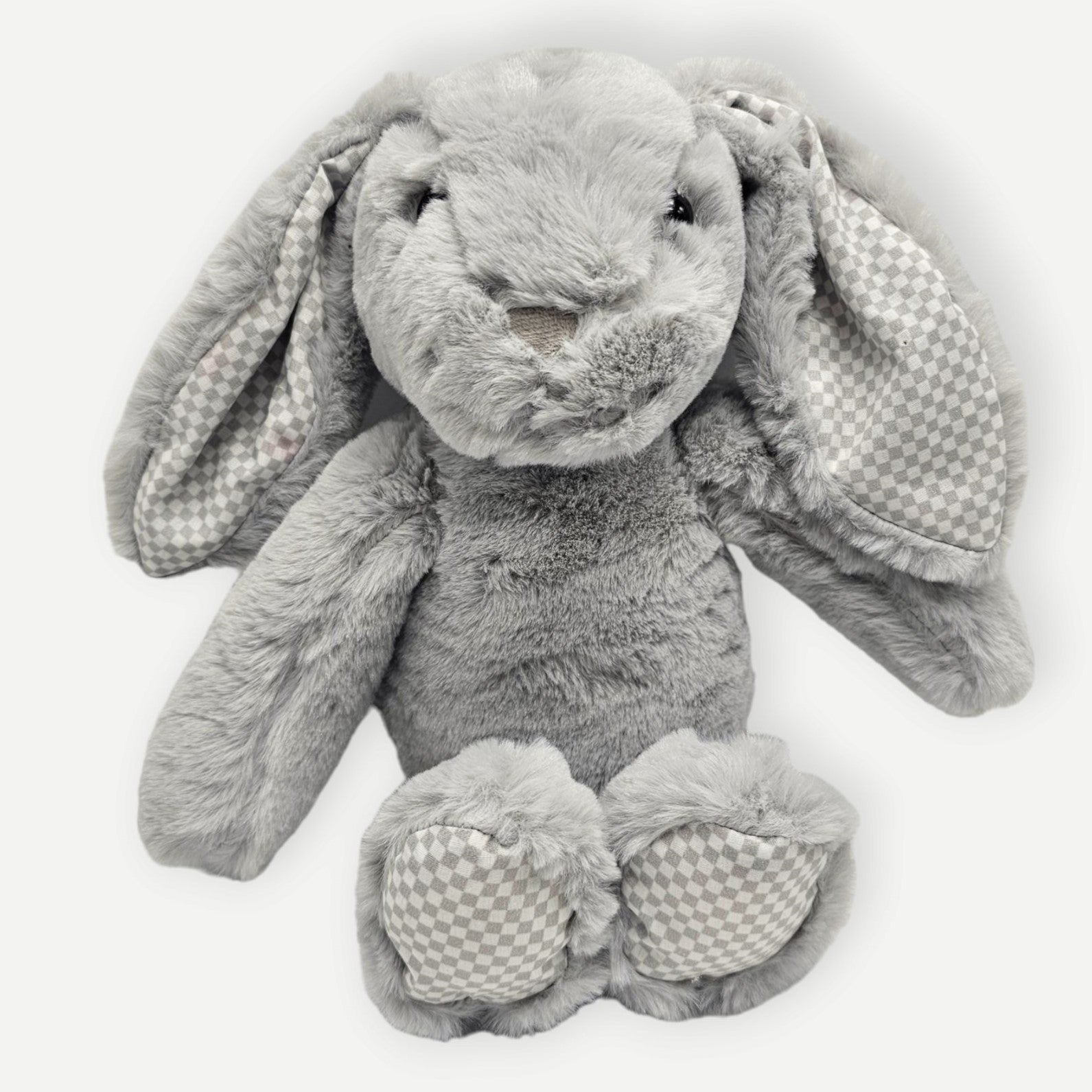 grey easter bunny breeze personalised with embroidery 27cm tall