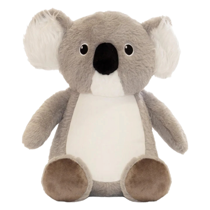 Personalised grey koala Cubby  Teddy personalise name with embroidery