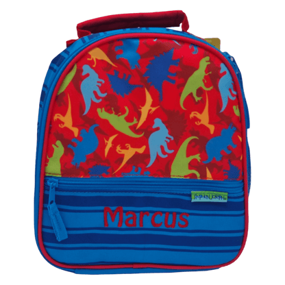 dinosaur lunchbox pal personalise child name with embroidery 