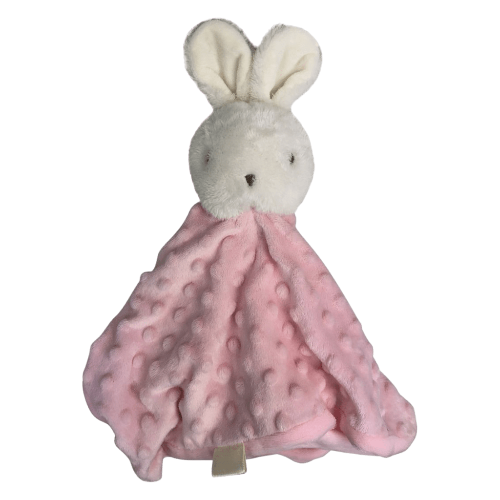 Mink Blue Bunny Baby Comforter personalise baby name with embroidery