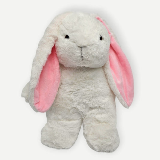 white easter bunny personalised with embroidery 24cm